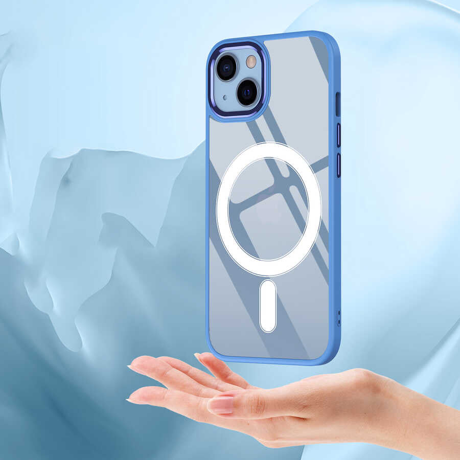 Cepax Chrome Magsafe iPhone 13 Kablosuz Şarj Özellikli Silikon Telefon Kılıfı - 8 Cepax Chrome Magsafe iPhone 13 Kablosuz Şarj Özellikli Silikon Telefon Kılıfı - 8